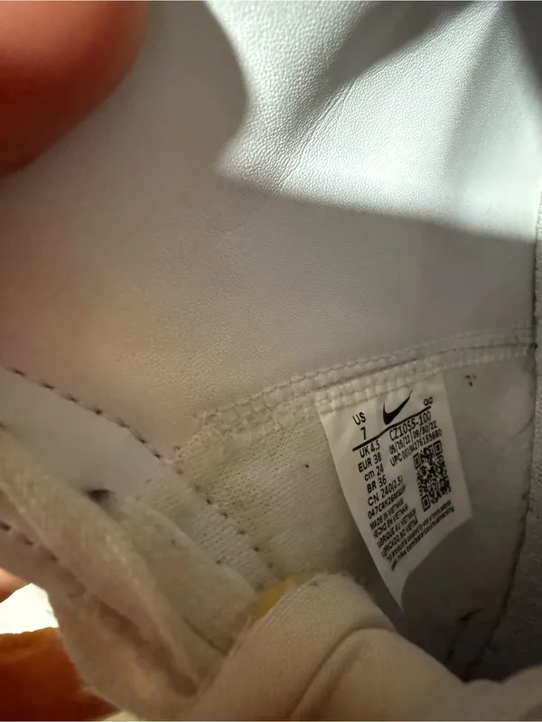 Nike Blazer Mid '77 Vintage White Black High Top Sneakers Shoes Women's Size 7 - Image 4
