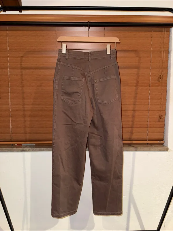Wilfred Free by Aritiza Women’s High-Rise Straight Leg Jeans — Brown - Image 3
