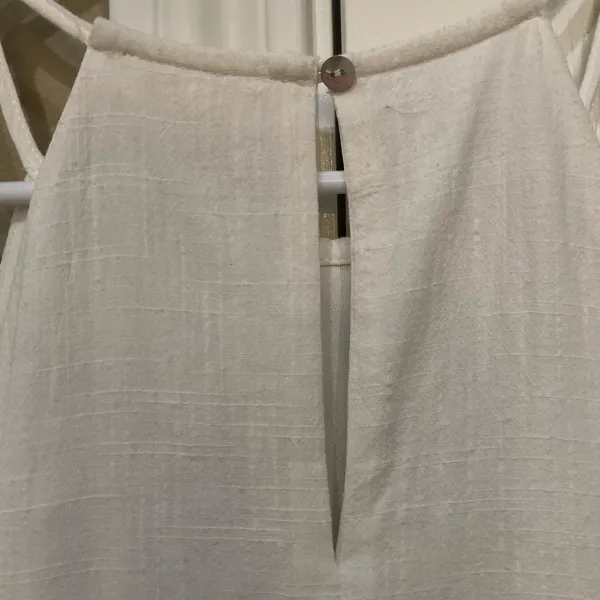 🛍️ Entro White Cotton Lace Dress Lined S - Image 7