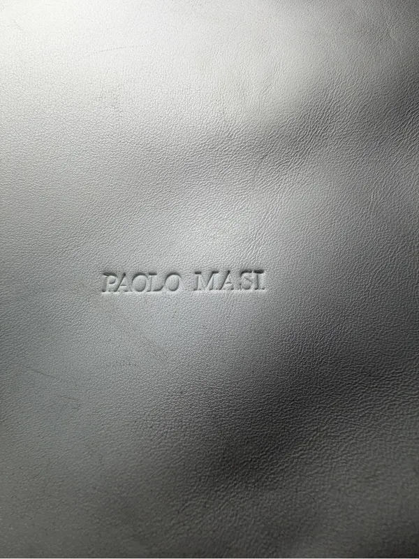 Paolo Masi White Leather Shoulder Bag with Floral Accent - Image 2
