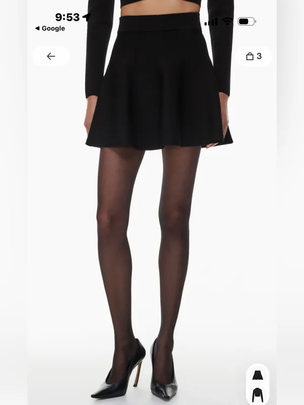 New With Tags Aritzia Babaton Sculpt Knit Elevator Skirt Sz L - Image 2