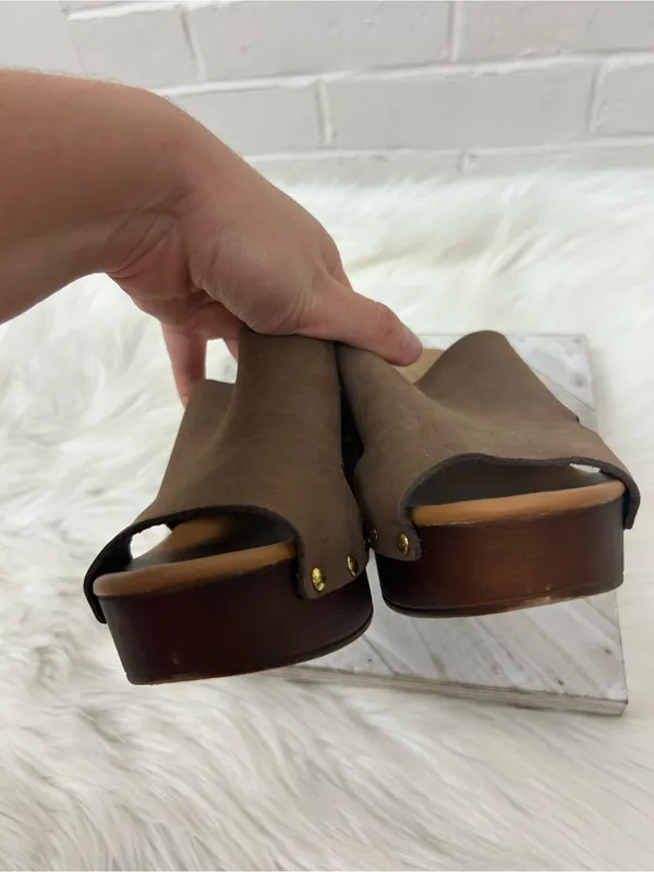 A.Giannetti Genuine Leather Heeled Mules Sandals Size 7.5 - Image 6