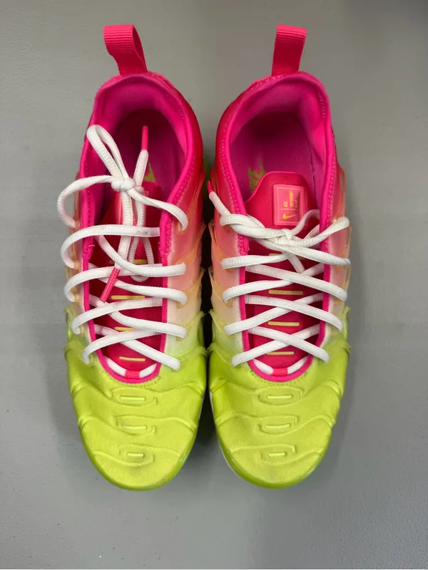 Nike Womens Air VaporMax Plus Pink Yellow Volt Gradient DC2045-900 US Size 8.5 - Image 2