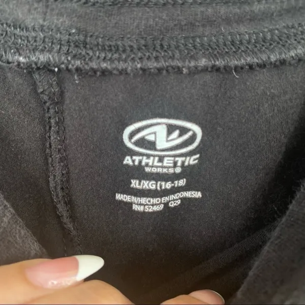 Athletic Works Sweatpants XL Black Drawstring Cotton Modal Lounge‎ Pants - Image 6