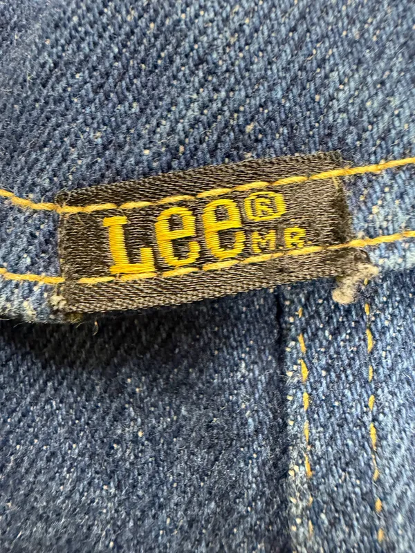Men's Vintage Lee Denim Trucker Jean Jacket USA Made Size 42R Very Clean - Image 5