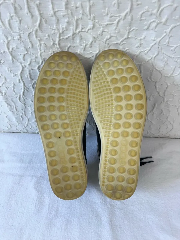 Ecco Soft Street Sneakers Black Leather Women’s Size EU 39/8-8.5 Comfy - Image 8
