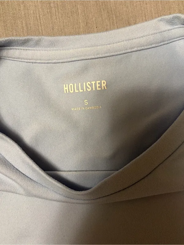 Hollister Baby Tee, Light Blue Short Sleeve T-shirt, Small - Image 6