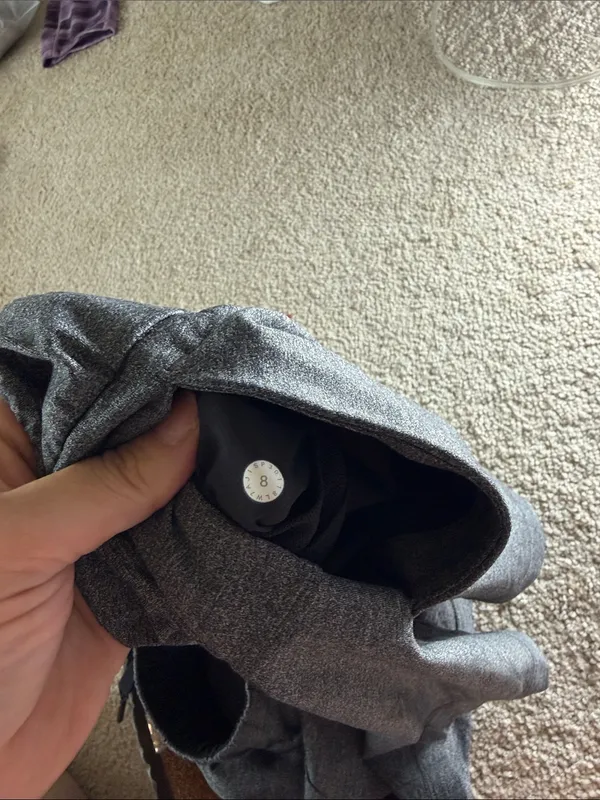 lululemon athletica Heathered Gray Athletic Drawstring Shorts - Image 3