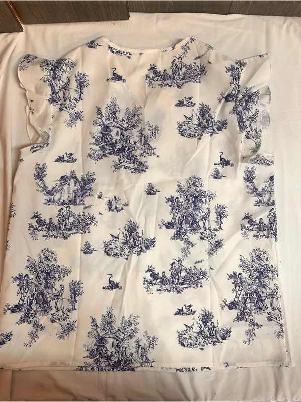 Blue Toile V - Image 5