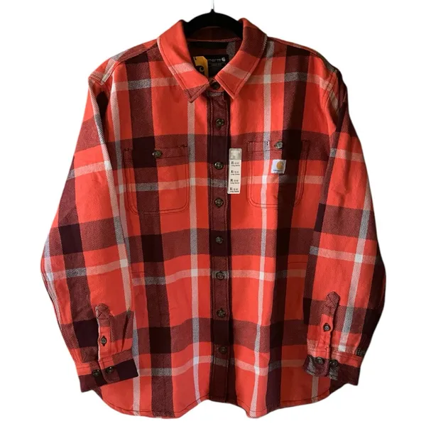 Carhartt 105036 Heavyweight Loose Fit Plaid Shirt - Image 3
