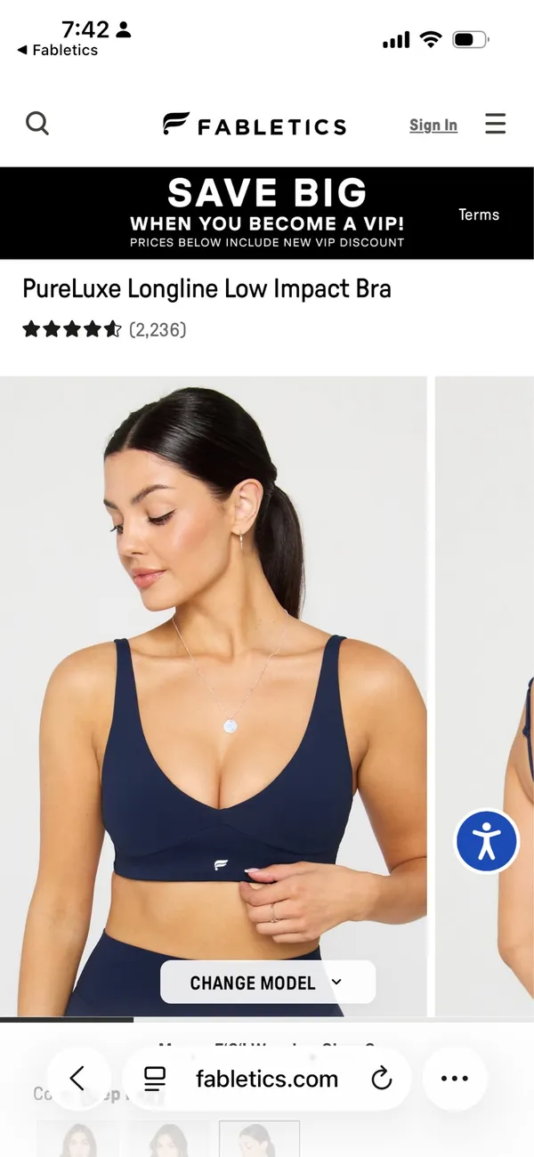 Fabletics Sports Bra - Image 2