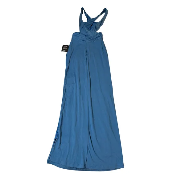 NWT Lulus Size XS Alexandria Turquoise Backless Column Maxi Dress Blue - Image 8