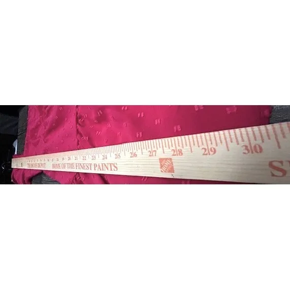 SheIn Hot Pink Swiss Dot Puff Sleeve Tie Back Tiered Mini Dress Flirty Womens‎ Small 4 - Image 6