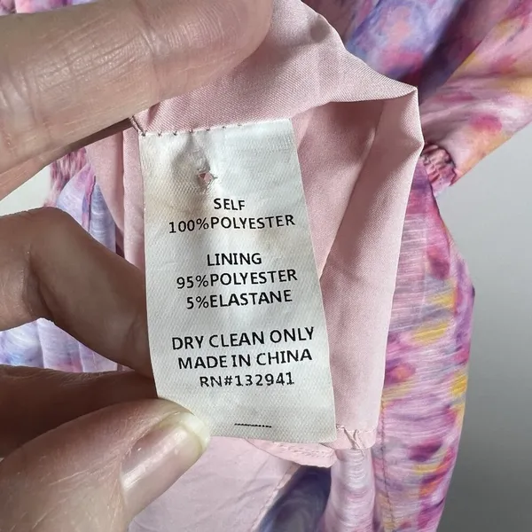 Amanda Uprichard Adriel Mini Cocktail Fairy Cotton Candy Wash‎ Ruffle Dress Sz M - Image 8