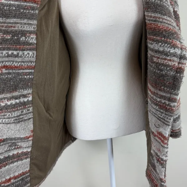 Prana Arria Wool‎ Blend Marble Chunky Knit Collared Jacket Size Small - Image 9