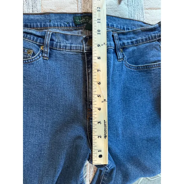 Vintage Lauren Ralph Lauren Jeans Co Womens Medium Wash Bootcut Denim Size 8 - Image 5