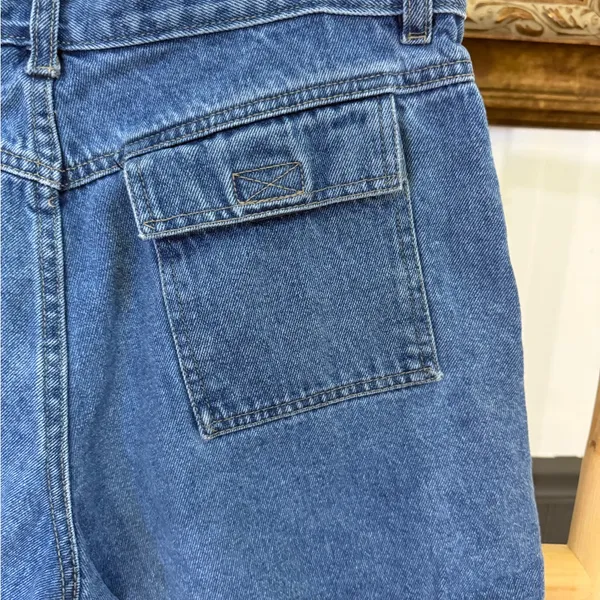 Vintage Too Hot Y2K Denim Utility Shorts High Rise Blue Size 12💛🍄 - Image 7