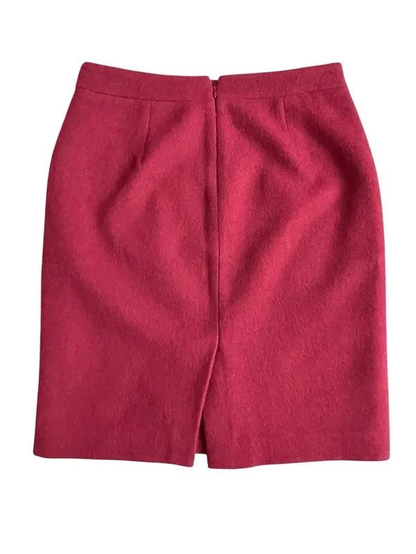 J. Crew Mercantile Double Serge Wool Pencil Skirt Women’s Size 2 Fall Winter - Image 4