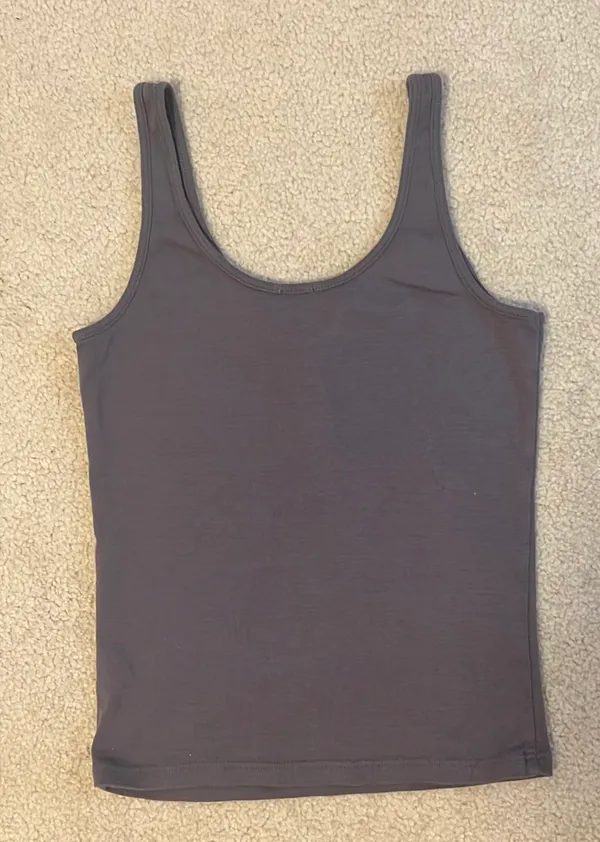 John Galt Brandy Melville Gray Button Tank - Image 3