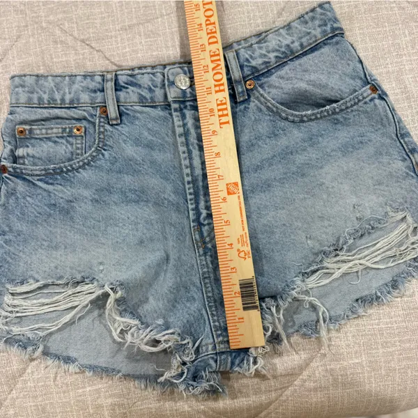Zara Light Blue‎ Jean Shorts 8 - Image 5