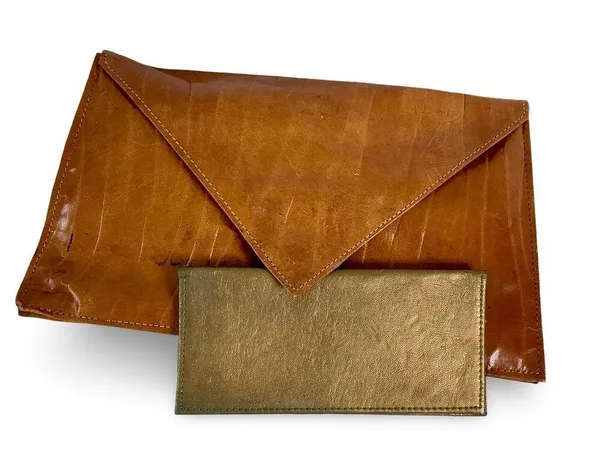 Mustard Flat Envelope Clutch Brown - Image 3