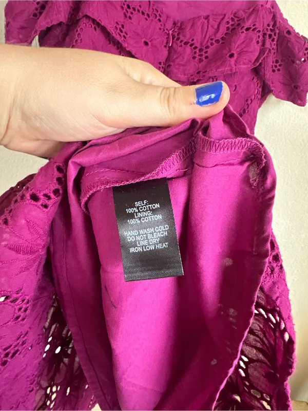NWT Lulus Biscay Eyelet Ruffle Dress - Image 7