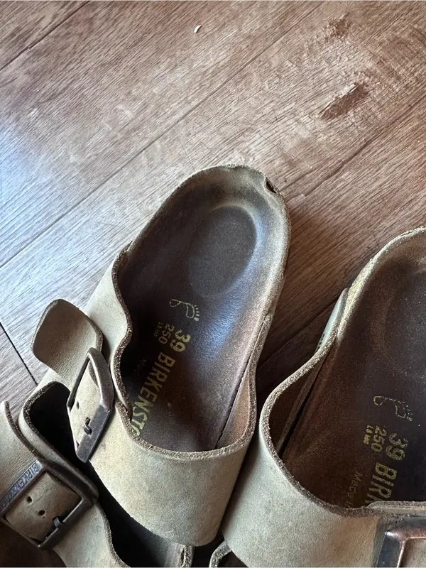 Birkenstock Arizona Soft Footbed Oiled Leather Tobacco Brown 39 - Image 2