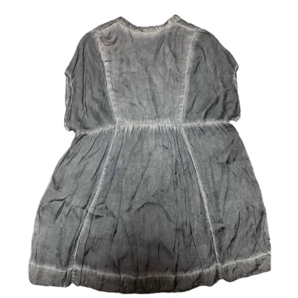 Free People Blue Satin Feel Chambray MINI Dress Size Small - Image 7