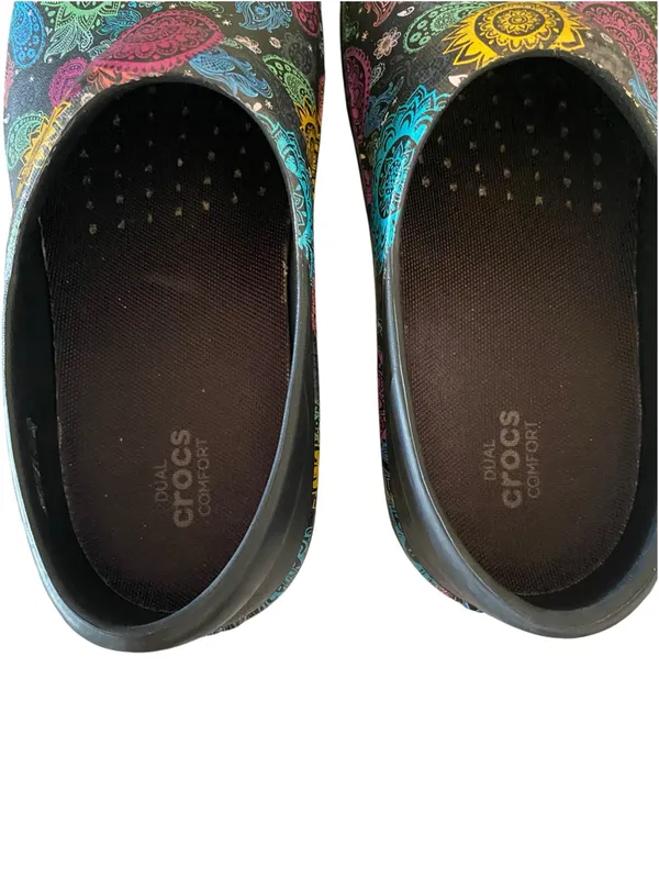 Crocs Neria Pro II Graphic Clogs non slip Mandala Paisley cottagecore kitchen - Image 9