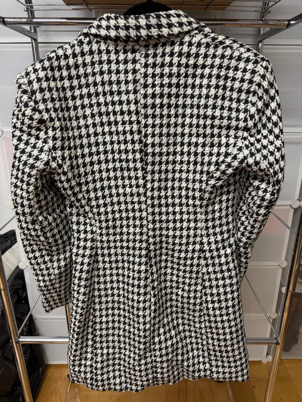 ZARA Houndstooth Blazer Dress - Image 4
