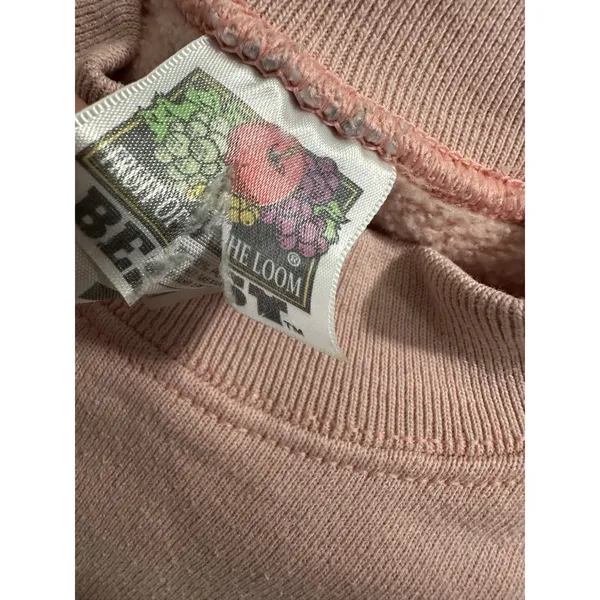 Vintage Grandma Sweatshirt Fruit of the Loom Medium Pink Teddy Bear Long‎ Sleeve - Image 3