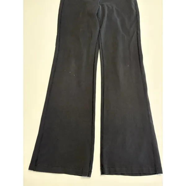 Nike Women Dri-FIT Yoga Pants | Wide Leg Black Athletic Lounge | Medium - Image 2