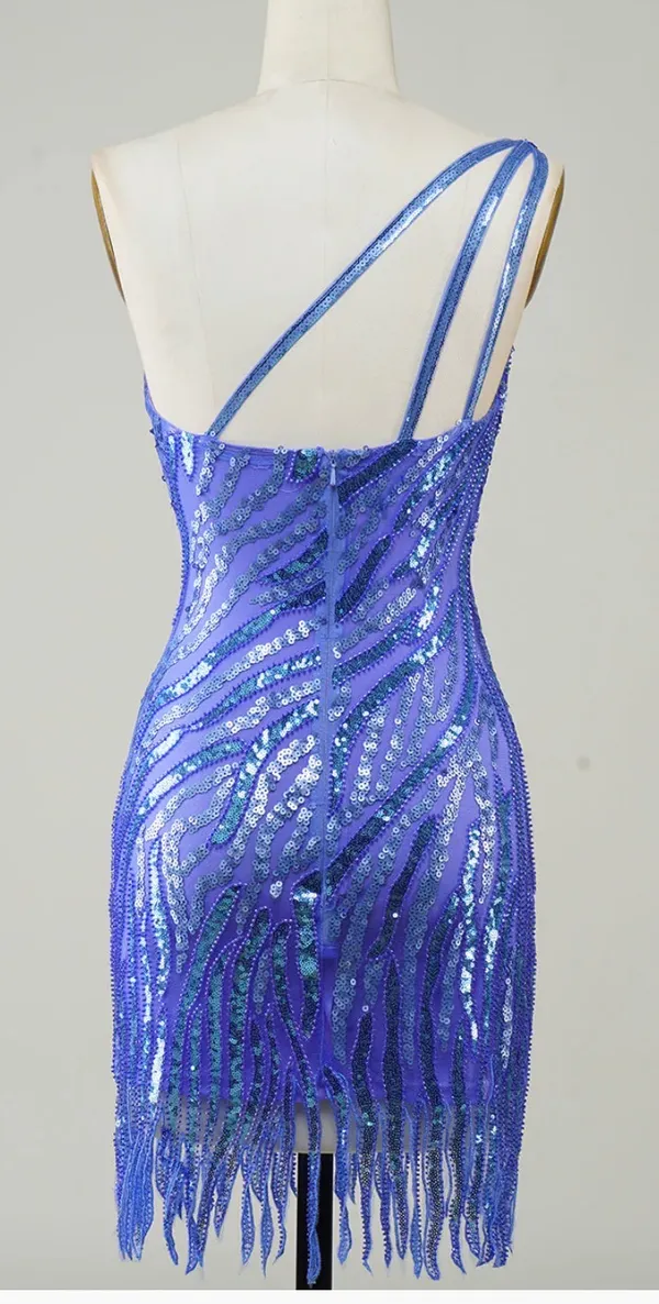 Purple short dress Size 2 - Image 4
