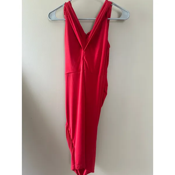 Venus Red Curtain Style Sleeveless Sexy Cocktail Dress - Image 4