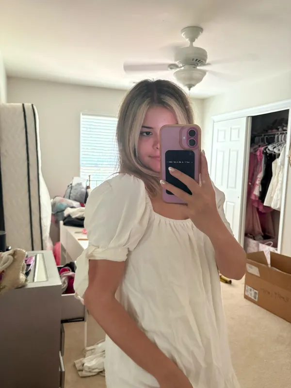 Sundays Cream mini boho dress - Image 3