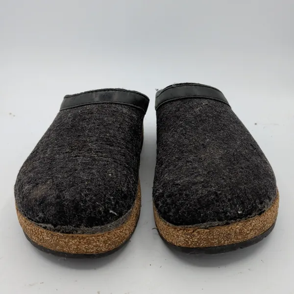 Haflinger Grizzly Wool Clogs Charcoal Gray Felt Slip On Shoes EU 39 Womens 8-8.5 - Image 3