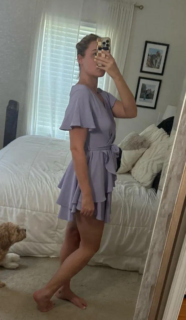 Purple Mini Dress - Image 2