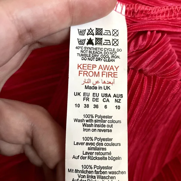 Boohoo Hot Pink Plisse High Neck Open Back Mini‎ Dress Going Out Clubwear US 6 - Image 6