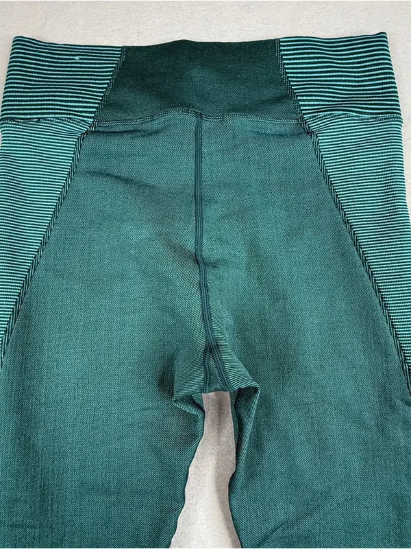 OFFLINE By Aerie Leggings Womens XLT Teal Ribbed High Rise Activewear NWT - Image 4