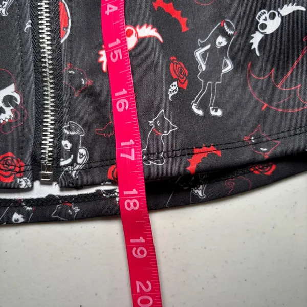 Emily The Strange NWT‎ Black O-Ring Suspender Zipper Skirt Large Goth - Image 11