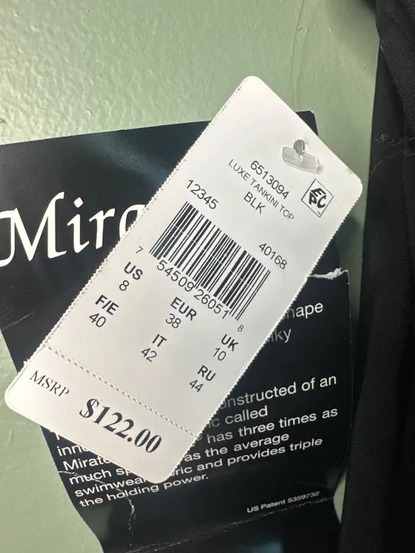Miraclesuit Women’s Size 8 Black Luxe Tankini Top NWT Slimming Swimwear resort - Image 4