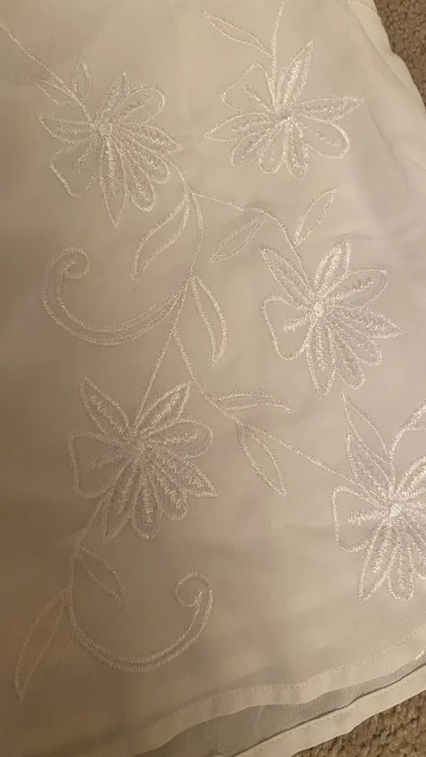 White Embroidered Shorts - Image 2