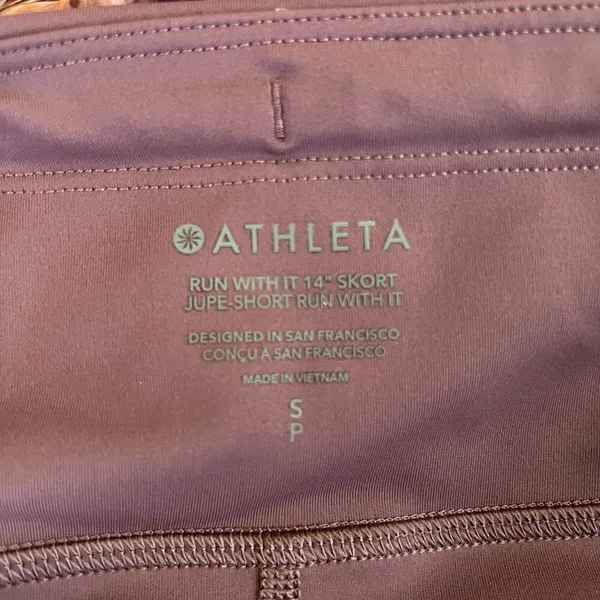 Athleta Run With It 14" Skort Featherweight Running Tennis Multi Color Small S - Image 5