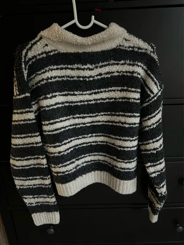 Anthropologie The Maeve Striped Polo Sweater - Image 3
