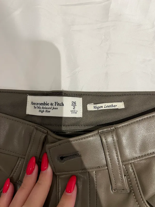 Abercrombie Leather Cargo Pants - Image 3
