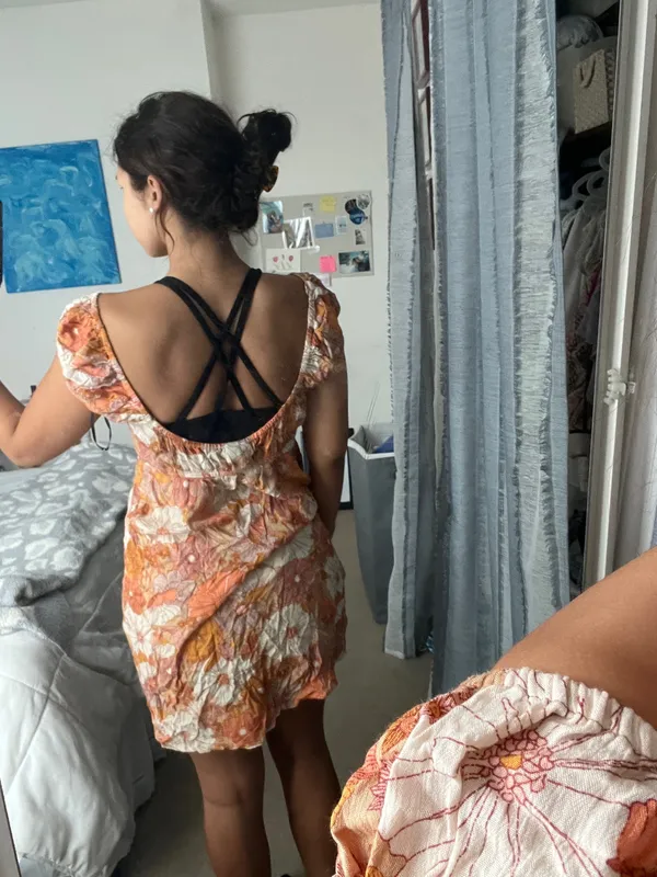 Volcom Sundress Floral Orange - Image 2
