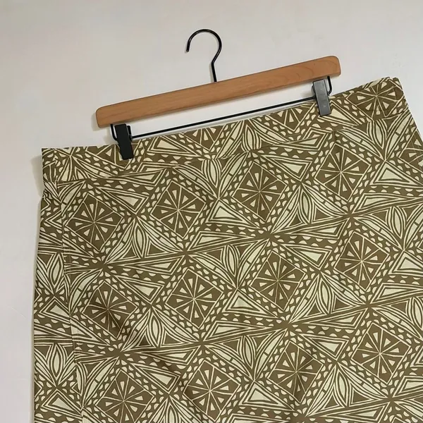RIPSKIRT Hawaii Rip Skirt Length 2 Wrap Skirt‎ Vintage Tribal Green Vacation XXL - Image 3