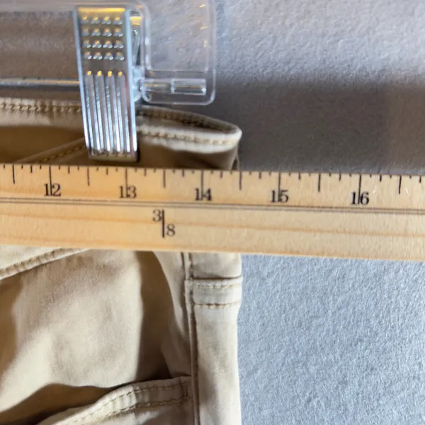 537 | American Eagle High-Rise Jegging‎ Khaki Tan Stretch Skinny Jeans 8 Short - Image 3