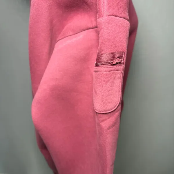 Comfrt Travel Essentials Hoodie, Berry, M Purple Size M - Image 2