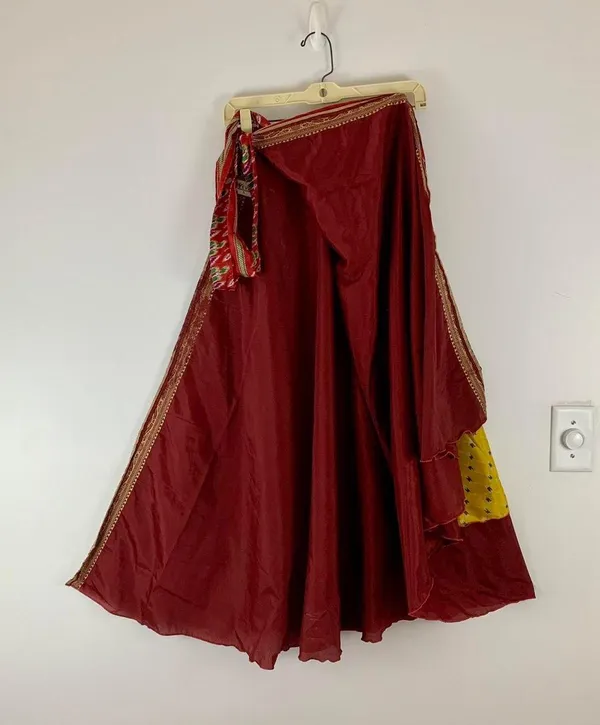 Reversible Maxi Wrap Skirt BINS211 - Image 2